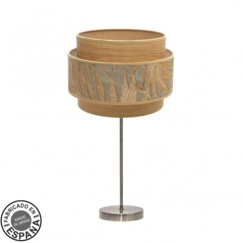 Distribuidor - Lâmpadas Diversas | Sobre Mesas Moderno | SOBREMESA GRANDE SAMOA 1XE27 CUERO/CAMEL 65X30X30CM Ref: 231471114